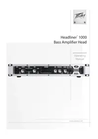 Notice PEAVEY HEADLINER Ampli de basses