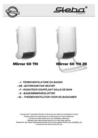 Notice STEBA MIRROR 60 TH 2B Riscaldamento