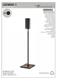 Notice OmniMount GEMINI 1 Support des enceintes