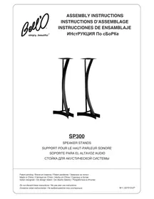 Notice Bell'O SP300 Support des enceintes