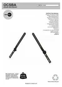Notice OmniMount OCSBA Support des enceintes