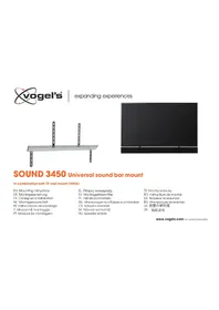 Notice VOGELS SOUND 3450 Support des enceintes