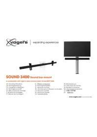 Notice VOGELS SOUND 3400 Support des enceintes