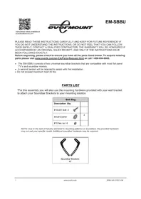 Notice Evermount EMSBBU Support des enceintes