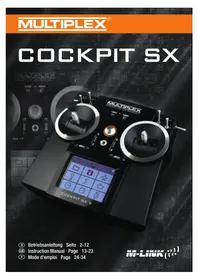 Notice MULTIPLEX COCKPIT SX 9 SET Jouet radiocommandé
