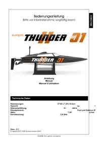 Notice Acme Made ZOOPA THUNDER #01 Jouet radiocommandé