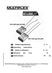 Notice MULTIPLEX RX6DR LIGHT Jouet radiocommandé