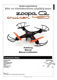 Notice ACME ZOOPA Q420 CRUISER Jouet radiocommandé