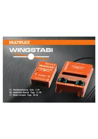 Notice MULTIPLEX WINGSTABIRX12DR PRO MLINK Jouet radiocommandé