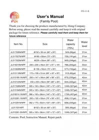 Notice JILONG JL010118NPF Piscine hors-sol
