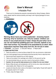 Notice JILONG JL097207NPF Piscine hors-sol