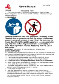 Notice JILONG JL017259NPF Piscine hors-sol