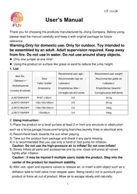 Notice JILONG JL097215NPF Piscine hors-sol