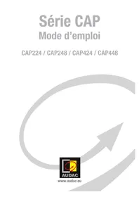 Notice Audac CAP248 Recepteur