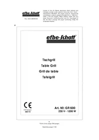 Efbe-Schott GR 600 - Grillplatte
