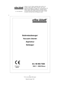Efbe-Schott BSS 7500 - Staubsauger