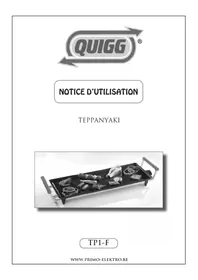 Notice QUIGG TP1 Plaque de grill