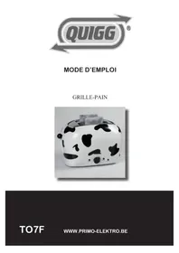 Notice QUIGG TO7 Grille pain