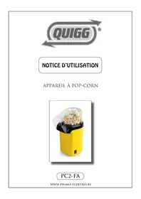 QUIGG PC2 - Machine à popcorn