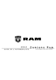 Notice RAM 4500 CHASSIS CAB (2012) Voiture