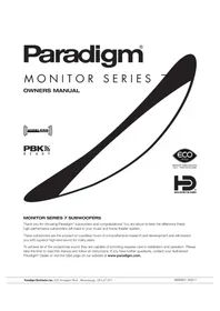 Paradigm Monitor SUB 10 - Subwoofer