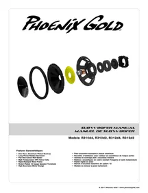 PHOENIX GOLD R312d4 - Caisson de basses