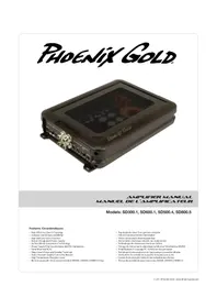 Notice PHOENIX GOLD SD300.1 Receiver