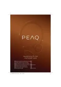 Notice PEAQ PHP350BT Słuchawka