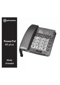 Notice Amplicomms POWERTEL 49 PLUS Téléphone