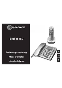 Notice Amplicomms BIGTEL 480 Telefon
