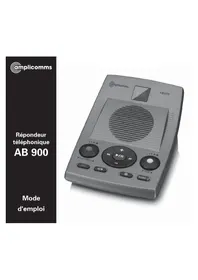 Notice Amplicomms AB 900 Répondeur téléphonique