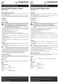 Notice Renkforce PHS 556M Ecouteur