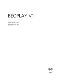 Notice BANG & OLUFSEN BEOPLAY V140 Téléviseur