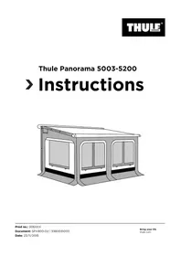 Notice THULE PANORAMA 50035200 Camping