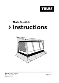 Notice THULE EASYLINK Camping