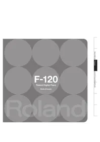 Notice ROLAND F120 Clavier numérique