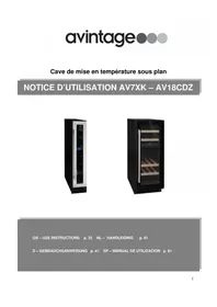 Notice AVINTAGE AV21SXIX Réfrigérateur