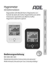 Notice ADE WS 1500 Station Météo