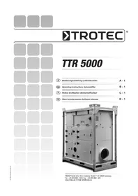 Notice TROTEC TTR 5000 Nemlendirici