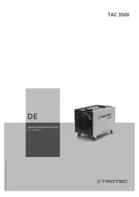 Notice TROTEC TAC 3000 Purificateur d'air