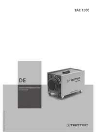 Notice TROTEC TAC 1500 Purificateur d'air