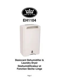 Notice Prem-I-Air EH1104 Humidifier