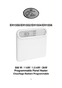 Notice Prem-I-Air EH1556 Heating