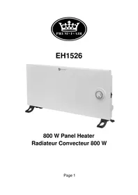 Notice Prem-I-Air EH1526 Heating