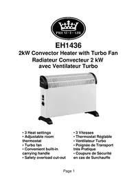 Notice Prem-I-Air EH1436 Heating