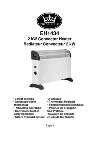 Notice Prem-I-Air EH1434 Heating