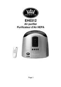 Notice Prem-I-Air EH0312 Air purifier