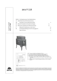 Notice Jøtul F 118 Riscaldamento