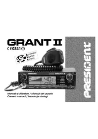Notice PRESIDENT GRANT II Talkie Walkie