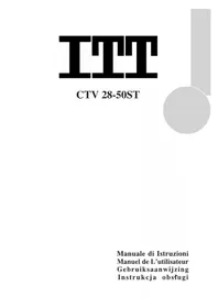 Notice ITT CTV 2850 ST Téléviseur